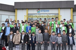 Leyla Aliyeva and Alena Aliyeva visit boarding school and STEAM Center in Guba -PHOTO 