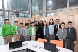 Leyla Aliyeva and Alena Aliyeva visit boarding school and STEAM Center in Guba -PHOTO 