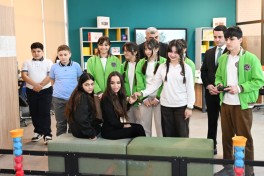 Leyla Aliyeva and Alena Aliyeva visit boarding school and STEAM Center in Guba -PHOTO 