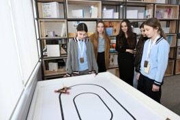 Leyla Aliyeva and Alena Aliyeva visit boarding school and STEAM Center in Guba -PHOTO 