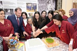 Leyla Aliyeva attends cutting ceremony of new carpets prepared for Shusha mosque