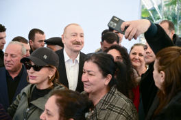 President Ilham Aliyev inspected reconstruction progress in Khojavend town, met with town and village residents-UPDATED 