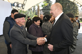 President Ilham Aliyev inspected reconstruction progress in Khojavend town, met with town and village residents-UPDATED 