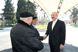 President Ilham Aliyev inspected reconstruction progress in Khojavend town, met with town and village residents-UPDATED 