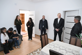 President Ilham Aliyev inspected reconstruction progress in Khanabad village of Khojaly district-UPDATED 