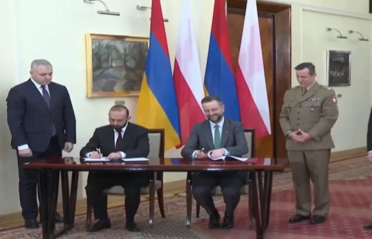 Armenia’s Foreign Minister Ararat Mirzoyan and Poland’s Minister of National Defence Władysław Kosiniak-Kamysz