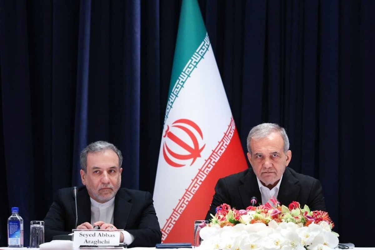 Iranian Foreign Minister Abbas Araghchi, Iranian President Massoud Pezeshkian