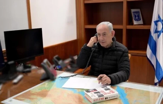 Israeli Prime Minister Benjamin Netanyahu speaks to US President Donald Trump on February 28, 2026