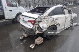 Two killed in chain-reaction car accident in Azerbaijan's Ismayilli