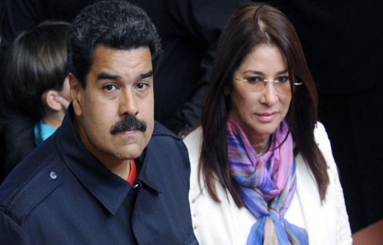 Venezuelan president, Nicolas Maduro, and his wife