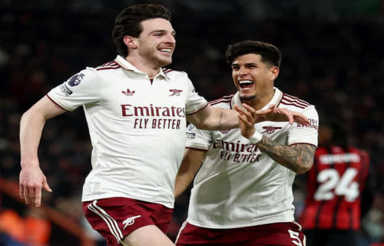 Declan Rice leads Arsenal to thrilling comeback win at Bournemouth