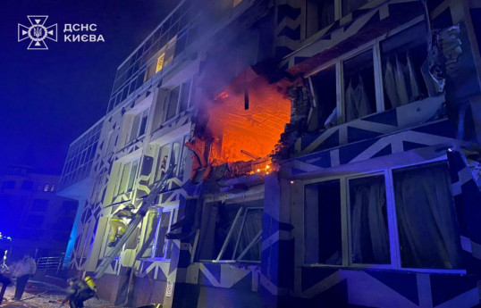 Kyiv private medical clinic damaged in Russian strike