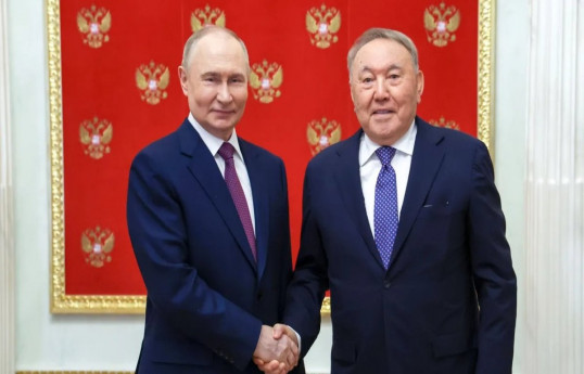 Russian President Vladimir Putin, Nursultan Nazarbayev