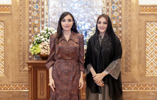 Vice-President of the Heydar Aliyev Foundation met with the First Lady of Oman