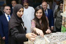 Vice-President of Heydar Aliyev Foundation Leyla Aliyeva tours Oman National Museum and Mutrah Souq in Muscat