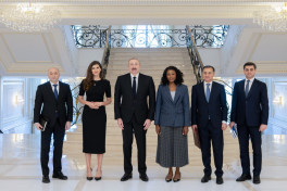 President of Azerbaijan Ilham Aliyev was interviewed by local TV channels