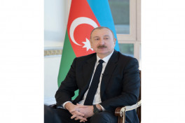 President of Azerbaijan Ilham Aliyev was interviewed by local TV channels