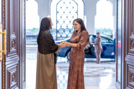 Vice-President of the Heydar Aliyev Foundation met with the First Lady of Oman
