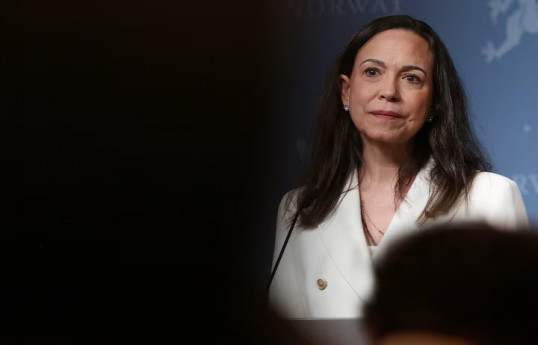 Nobel Peace Prize laureate and Venezuelan opposition leader Maria Corina Machado