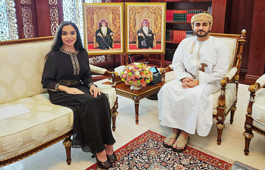 Leyla Aliyeva meets with Crown Prince of Oman Sayyid Theyazin bin Haitham Al Said in Muscat