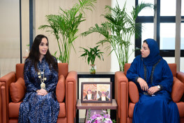 Leyla Aliyeva meets with Chairperson of Small and Medium Enterprises Development Authority of Oman in Muscat