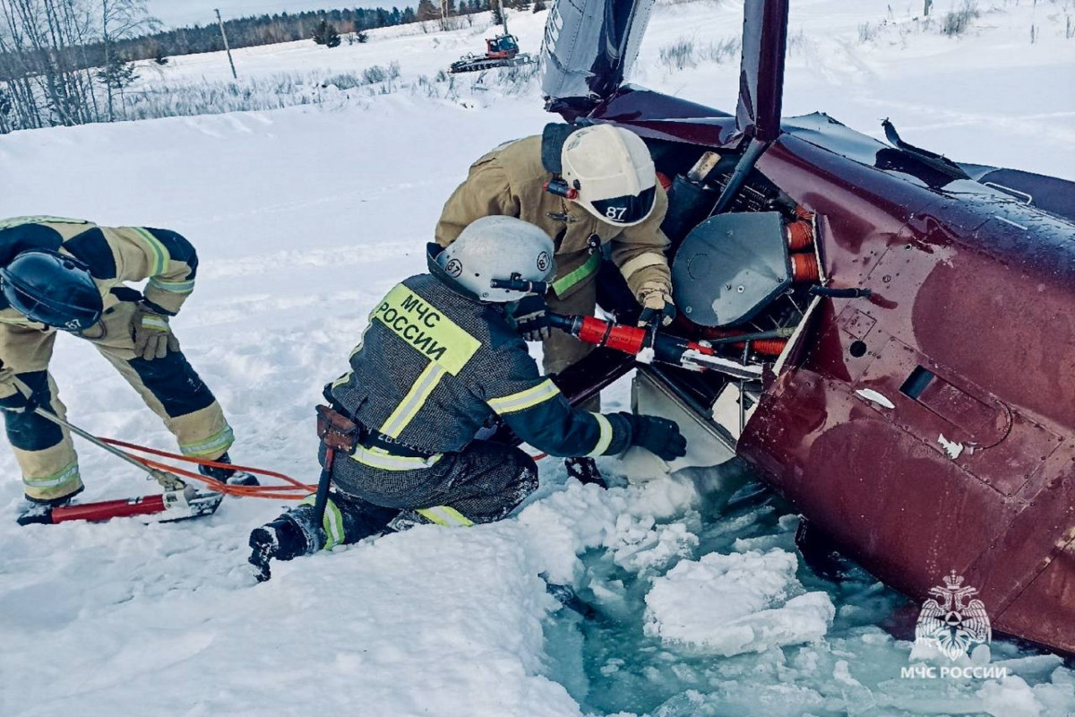 Helicopter crash kills two in Russia-VIDEO 