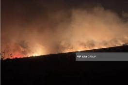 Strong fire breaks out in Azerbaijan's Fuzuli and Jabrayil districts -VIDEO 
