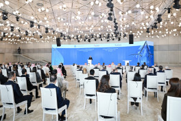 President Ilham Aliyev delivered speech at official opening of 240 MW Khizi-Absheron Wind Power Plant in Baku-UPDATED-1  -PHOTO 