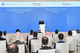 President Ilham Aliyev delivered speech at official opening of 240 MW Khizi-Absheron Wind Power Plant in Baku-UPDATED-1  -PHOTO 