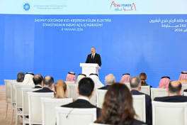 President Ilham Aliyev delivered speech at official opening of 240 MW Khizi-Absheron Wind Power Plant in Baku-UPDATED-1  -PHOTO 
