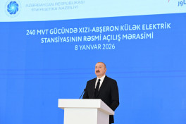 President Ilham Aliyev delivered speech at official opening of 240 MW Khizi-Absheron Wind Power Plant in Baku-UPDATED-1  -PHOTO 