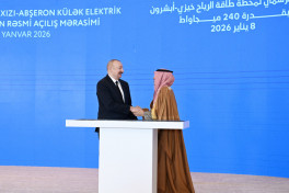 President Ilham Aliyev delivered speech at official opening of 240 MW Khizi-Absheron Wind Power Plant in Baku-UPDATED-1  -PHOTO 