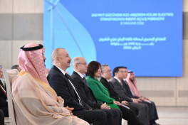 President Ilham Aliyev delivered speech at official opening of 240 MW Khizi-Absheron Wind Power Plant in Baku-UPDATED-1  -PHOTO 