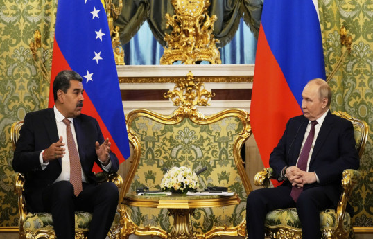 Former Venezuelan President Nicolas Maduro and Russian President Vladimir Putin