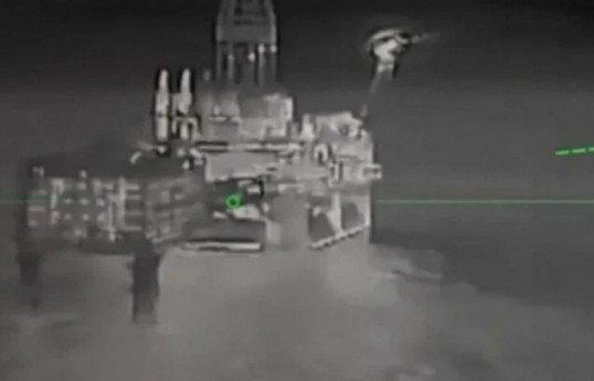 Ukraine hits Lukoil drilling rigs in the Caspian Sea