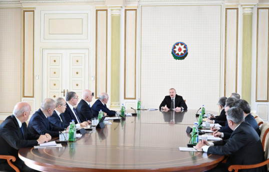 President Ilham Aliyev addresses meeting on State Program for Improvement of Water Supply, Wastewater, And Stormwater Systems in Baku and Absheron peninsula-UPDATED 