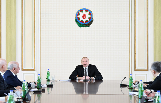 President of Azerbaijan: New collector network to be built on 30 streets of Baku for rainwater management