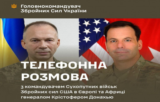 Commander-in-Chief Alexander Syrsky and General Christopher Donahue