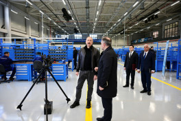 President Ilham Aliyev attended opening of Tartar Electromechanical Plant after reconstruction -UPDATED 