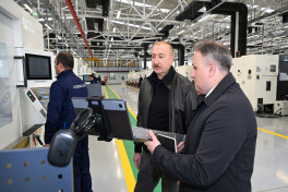President Ilham Aliyev attended opening of Tartar Electromechanical Plant after reconstruction -UPDATED 