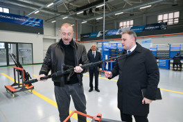 President Ilham Aliyev attended opening of Tartar Electromechanical Plant after reconstruction -UPDATED 