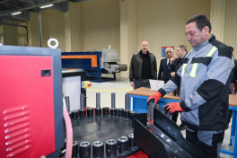 President Ilham Aliyev attended opening of Tartar Electromechanical Plant after reconstruction -UPDATED 