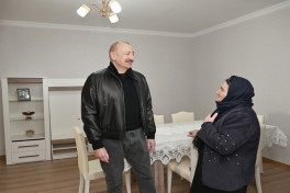 President Ilham Aliyev inspected reconstruction progress in Chapar Village, Aghdara district -UPDATED 