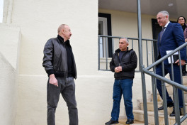 President Ilham Aliyev inspected reconstruction progress in Heyvali village, Aghdara district -UPDATED 