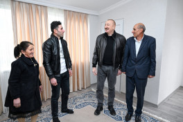 President Ilham Aliyev inspected reconstruction progress in Childiran village, Aghdara district -UPDATED 