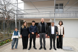 President Ilham Aliyev inspected reconstruction progress in Ashaghi Oratagh village of Aghdara district -UPDATED 