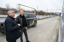 President Ilham Aliyev inspected reconstruction progress in Ashaghi Oratagh village of Aghdara district -UPDATED 