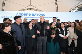 President Ilham Aliyev met with residents of Ashaghi Oratagh, Childiran, Heyvali, and Chapar villages in Aghdara