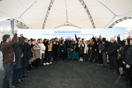 President Ilham Aliyev met with residents of Ashaghi Oratagh, Childiran, Heyvali, and Chapar villages in Aghdara