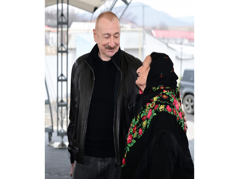 President Ilham Aliyev met with residents of Ashaghi Oratagh, Childiran, Heyvali, and Chapar villages in Aghdara